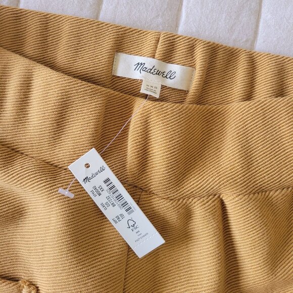 NWT Madewell twill jacquard tapered pants in toffee - Picture 2 of 5